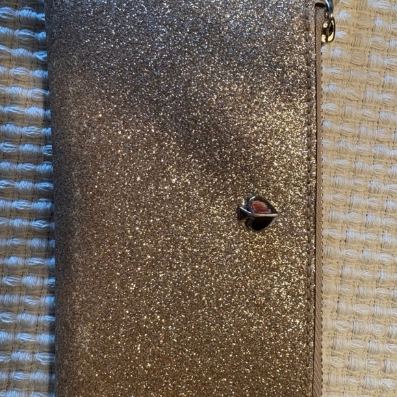 Kate Spade Gold Glitter Wallet - Picture 3 of 10
